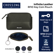 Crossing Infinite Leather Key Coin Pouch With Card Slots RFID