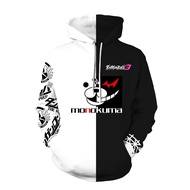 Anime sweatshirts hoodies Dangan Ronpa Danganronpa monokuma White Black Bear cosplay costume College clothing Top New