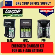 Energizer Recharge Base Battery / Bateri / Maxi / Pro include 4x AA Rechargeable Batteries / Energiz