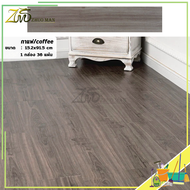 พื้นไม้ กระเบื้องพื้น แผ่นปูพื้น36 ชิ้น กระเบื้องยางลายไม้ แผ่น PVCปูพื้น กระเบื้องยางปูพื้น แบบมีกา