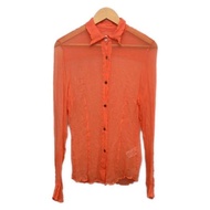 Dries Van Noten Orange Blouse Shirt Size 4 silk Women Long sleeves Direct from Japan Secondhand