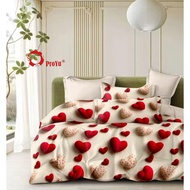 HOT SELLING Cadar 7D siap comforter  7in1 set bedsheet with comforter 1200 tc floral