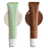 SummerFridaysLipButterBalmDuo-HotCocoa(.5oz)&Mint(.5oz)-VeganLipCareforMoisture,Shine,andConditionin