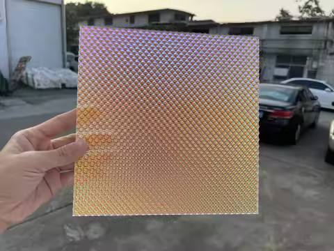 3mm Prismatic Laser Iridescent Plexiglass Acylic Sheet Translucent Colorful PMMA Board For Advertisi
