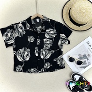 Kids Short Sleeve Shirts Boy Retro Print Shirt Baju Lengan Pendek Kanak -Kanak Baju Cetak Retro Buda