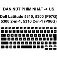 Key button Decal, key button decoration skin for Dell Latitude 5310, 5300, P96G, P97G Japan -> US | 