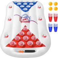 Pool Games for Adults with Family 6FT Floating Pool Table Toss Water Toys Lake Accessories Party Ess