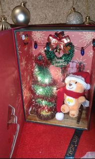 🎄Mini Christmas 迷你聖誕場景手作  1：12  適合放置re-ment  100%bearbrick