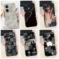 OnePlus Nord CE3 CPH2569 Cute Fashion Painted Soft Silicone Case 1+ Nord CE3 Lens Protective Casing