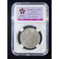Singapore 1968 " Copper-Nickel " 1 Dollar