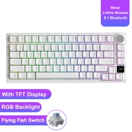 [WFDRESS] AJAZZ AK820 / AK820PRO TKL Gaming Mechanical Keyboard 75% 82 Keys Gasket Hot Swap Wired Bl