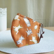 Lovely日本布【柴犬睡2way立體換濾材口罩】大人版