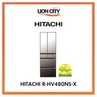 Hitachi R-HV480NS - X 371L 6 Doors Fridge