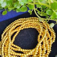 M1207F7 Ancient Method Golden Hand Ring, Beads, Accessories, About 2.7mm,/About 80 Pieces/Set