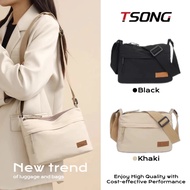 TSONG EG333-B Multi-layer Crossbody Bag Casual and Versatile Multi-pocket Portable Bag Water-repelle