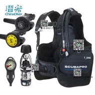 Scubapro T-One 浮力背心BCD潛水呼吸調節器訓練培訓套裝MK2 R095
