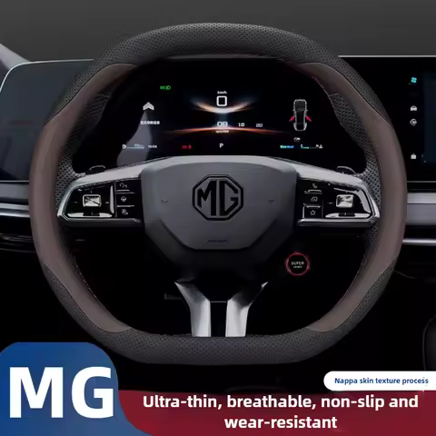 Leather Car Steering Wheel Cover for MG HS ZS EHS ONE MG 3 4 7 2023 2024 2025 2026 Accessories