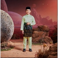 [ KIDS ] Baju Melayu Bulan Bintang 2024 TEA GREEN
