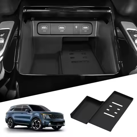 For Kia Sorento 2021-2025 Wireless Charging Anti-Slip Mats Silicone Car Phone Non-slip Charger Prote