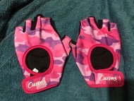二手Curves 粉迷彩 運動 健身 手套  size xs/s