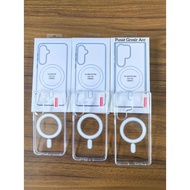 MAGSAFE CLEAR Compatible For Case SAMSUNG S25 S25 PLUS S25 ULTRA EDGE Casing Magsafe Charge Premium 