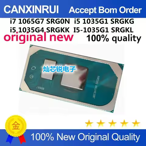 10th Gen CPU i7 1065G7 SRG0N i5 1035G1 SRGKG i5 135G4 SRGKK BGA