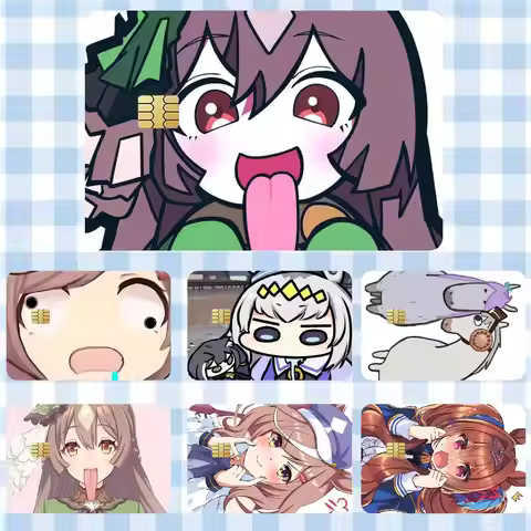 Umamusume Pretty Derby meme uma Sticker Film Tape Skin for Credit Card Debit Card Waterproof Sticker