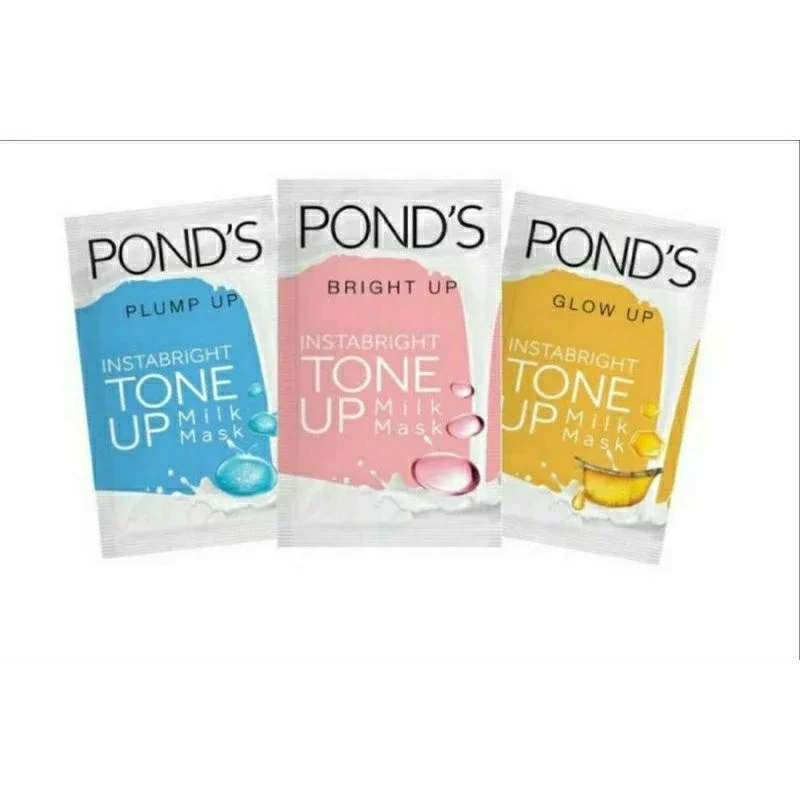 Ponds Instabright Tone Up Milk Mask GLOW UP / BRIGHT UP Sheet Mask Ponds