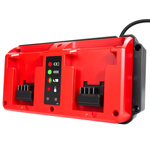 90W Battery Charger Replacement for Milwaukee 18V Lithium Battery Multi-Voltage Rechargeable Lithium