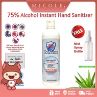 Ready Stock  MICOLE Defense Instant Hand Sanitizer 75% Alcohol With Skin Conditioner Aloe Vera Extract Moisturizers