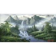Dl688 Wall Decoration Mural-Mountain Water Painting Spring Mountain Flying Waterfall Living Room Off