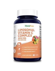 美國NusaPure Liposomal Vitamin C 特級脂質體維他命C複合配方2032毫克,200粒膠囊