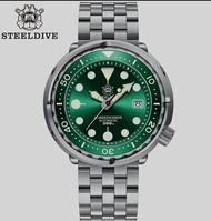 มีสต็อกในประเทศไทย นาฬิกาผู้ชาย นาฬิกากีฬาผู้ชาย SteelDive 1975 Tuna 300m sapphire crystal Automatic