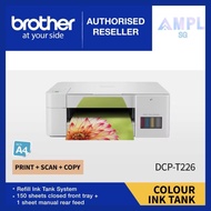 Brother DCP-T226 A4 3-in-1 Colour Ink Tank Printer | Refill Ink Tank | Print | Scan | Copy T226 / 226 / DCP226