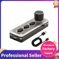Macro Mechanical Keyboard Mini Gaming Custom Keyboard Silicone Silent 3 Keys 1 Knob Bluetooth Keypad