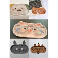 Cute wool eyeglasses tray spectacle case spectacle tray