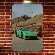 Rastar | HD Metal Tin Sign - 2022 Porsche 911 GT3 RS Minimalist Spec Poster Wall Decor for Garage Ma