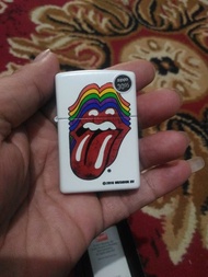 Zippo Rolling Stones White Matte