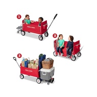(SG STOCK) Radio Flyer folding 3-in-1 wagon with tailgate for cooler / kids