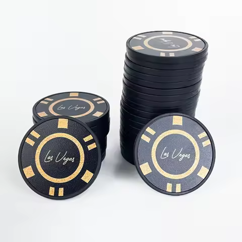 LAS VEGAS Board Game Accessory: Complete 30 PCs Clay Chips Set, Upgraded Feel for Better Gameplay