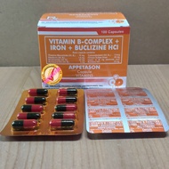 ❃Appetason (Vitamin B- Complex + Buclizine HCI + iron) 10pieces or 30pieces❧