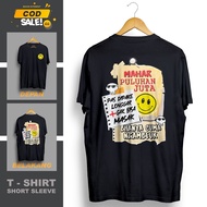 KAOS KATA KATA MAHAR PULUHAN JUTA DEPAN BELAKANG VIRAL TERBARU KEKINIAN cotton Baju t-shirt S-5XL