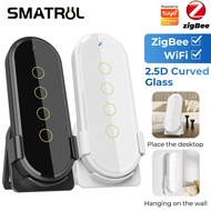 SMATRUL Tuya ZigBee Wireless Smart Home Scene Switch Light 4 Gang 12 Scene Touch Light Switch Remote Control Smart Life App