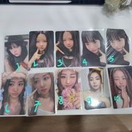 Yunjin eunchae fearless antifragile lesserafim photocard flower topu tuspi heart