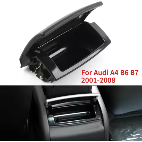Rear Center Console Ashtray For Audi A4 B6 B7 2001-2008 8E0857961M Black Car Interior Cigarette Ash 