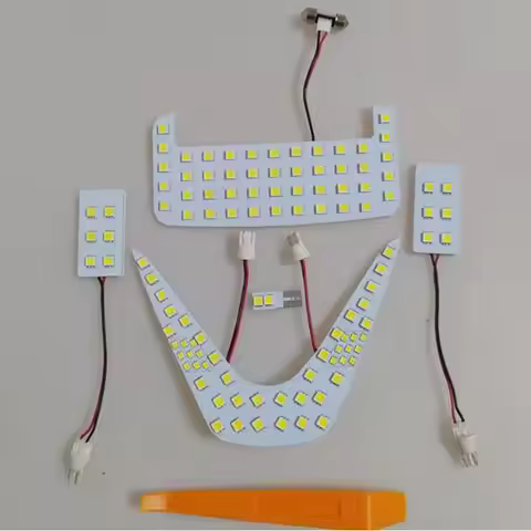 For Toyota C-HR CHR 5Pcs/set 12V White LED Interior Reading Lights 6000K LED Light Ceiling Interior 