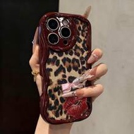 เคสโทรศัพท์ลายนูนลายเสือดาวนุ่มนวล เข้ากันได้กับ IP17/IP17PROMAX/Iphone16//Iphone16pro/Iphone16proma