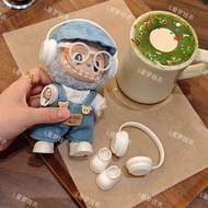 17cm labubu Earphone Glasses Shoes 10cm 15cm Cotton Doll labubu Accessories Shoes Boot Accessories