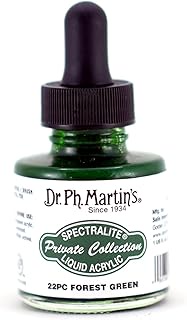 Dr. Ph. Martin's Spectralite Private Collection Liquid Acrylics (22PC) Arcylic Paint Bottle, 1.0 oz,