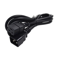 R* IEC320 C19 Female Port Extension Cable 3Pin Connectors IEC320-C19 to IEC320-C20